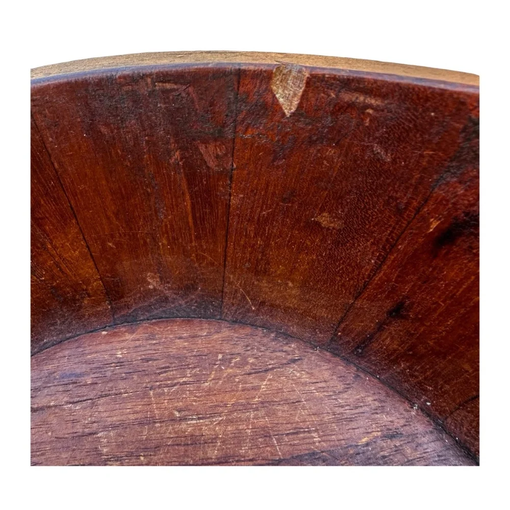 JENS QUISTGAARD Vintage 1950s Staved Teak Viking Bowl for Dansk Denmark